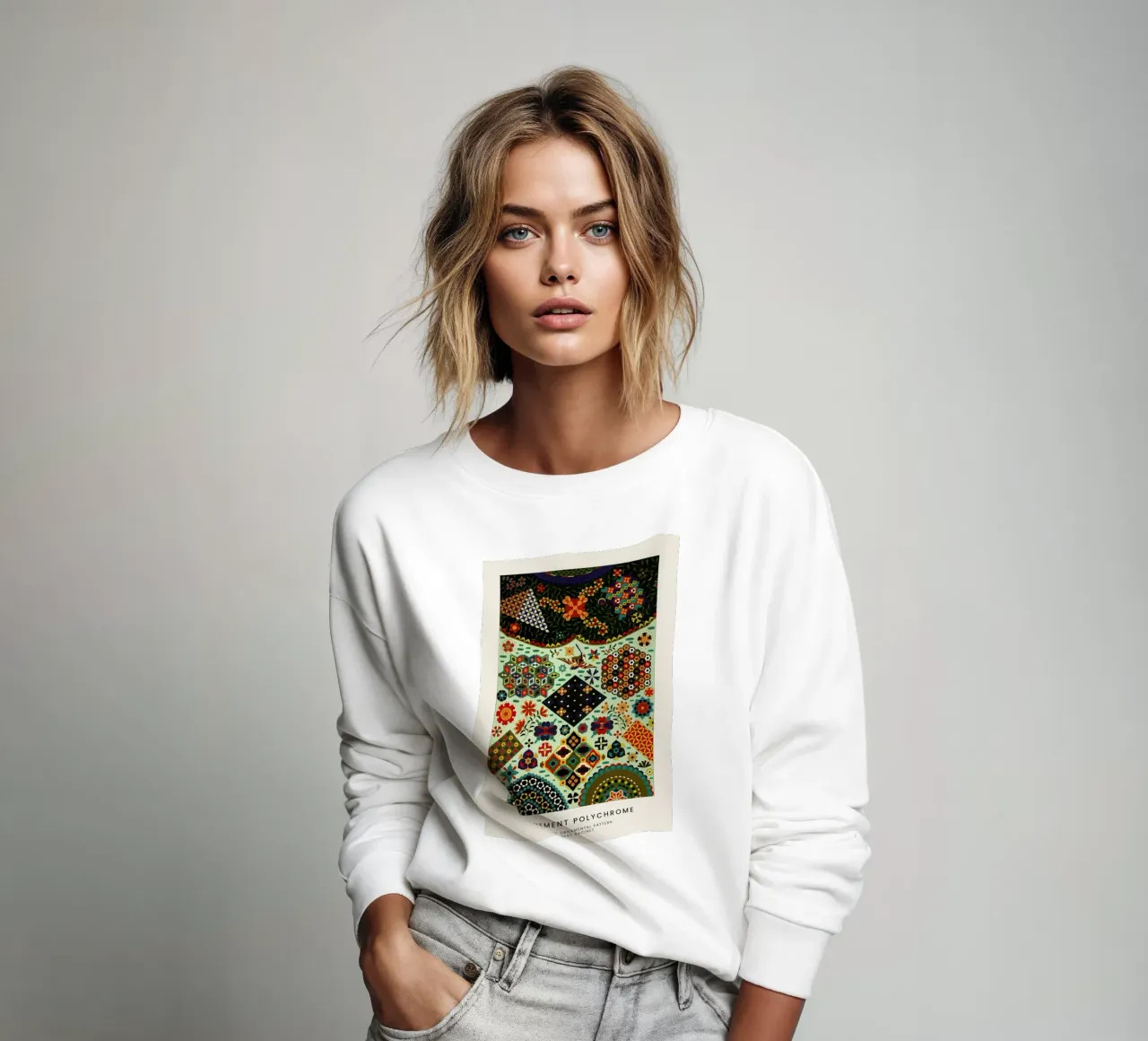 Racinet -  Japanese Ornamental Pattern Sweatshirt von Vintage by JUNIQE