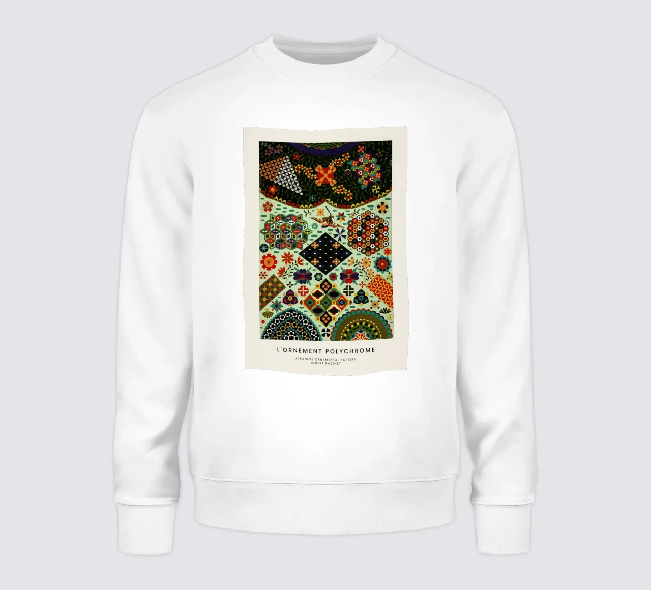Racinet -  Japanese Ornamental Pattern Sweatshirt von Vintage by JUNIQE