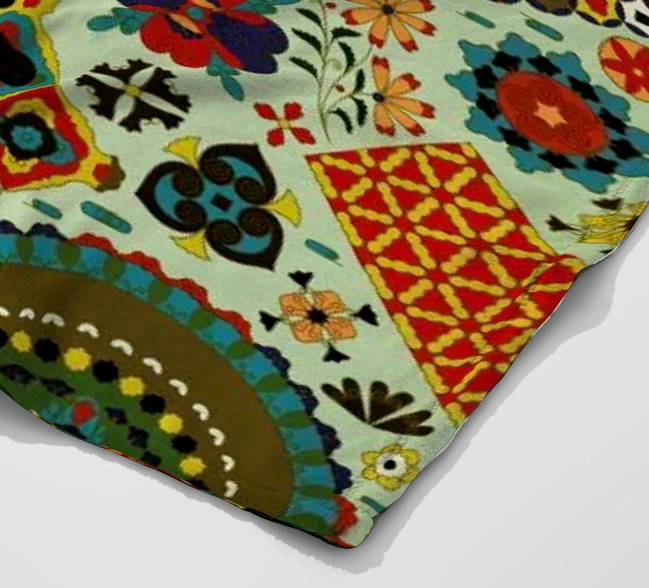 Racinet -  Japanese Ornamental Pattern fleece blanket by Vintage by JUNIQE