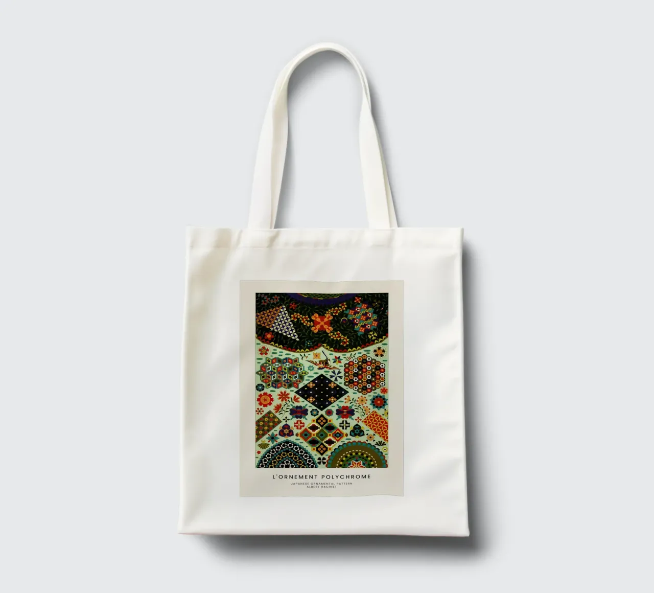 Racinet -  Japanese Ornamental Pattern borsa in juta da Vintage by JUNIQE