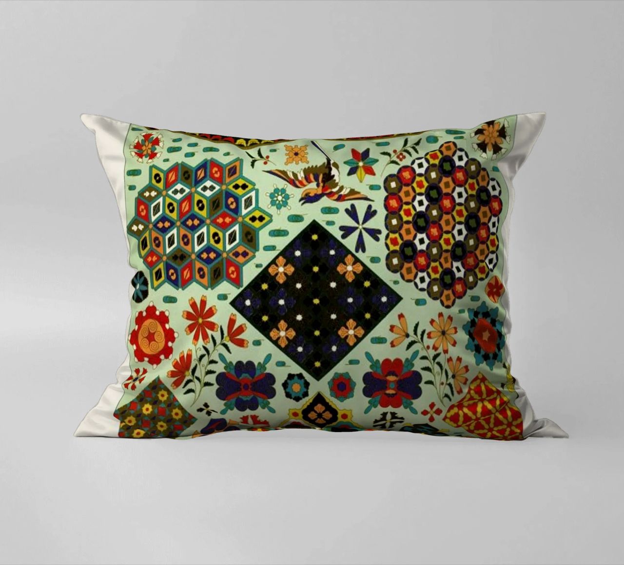 Racinet -  Japanese Ornamental Pattern coussin de Vintage by JUNIQE