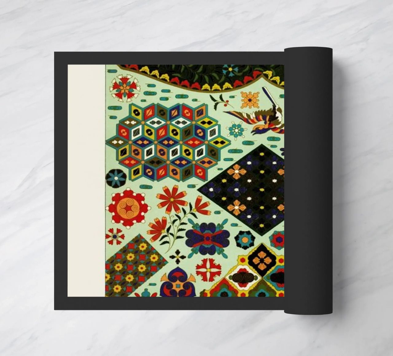 Racinet -  Japanese Ornamental Pattern doormat by Vintage by JUNIQE