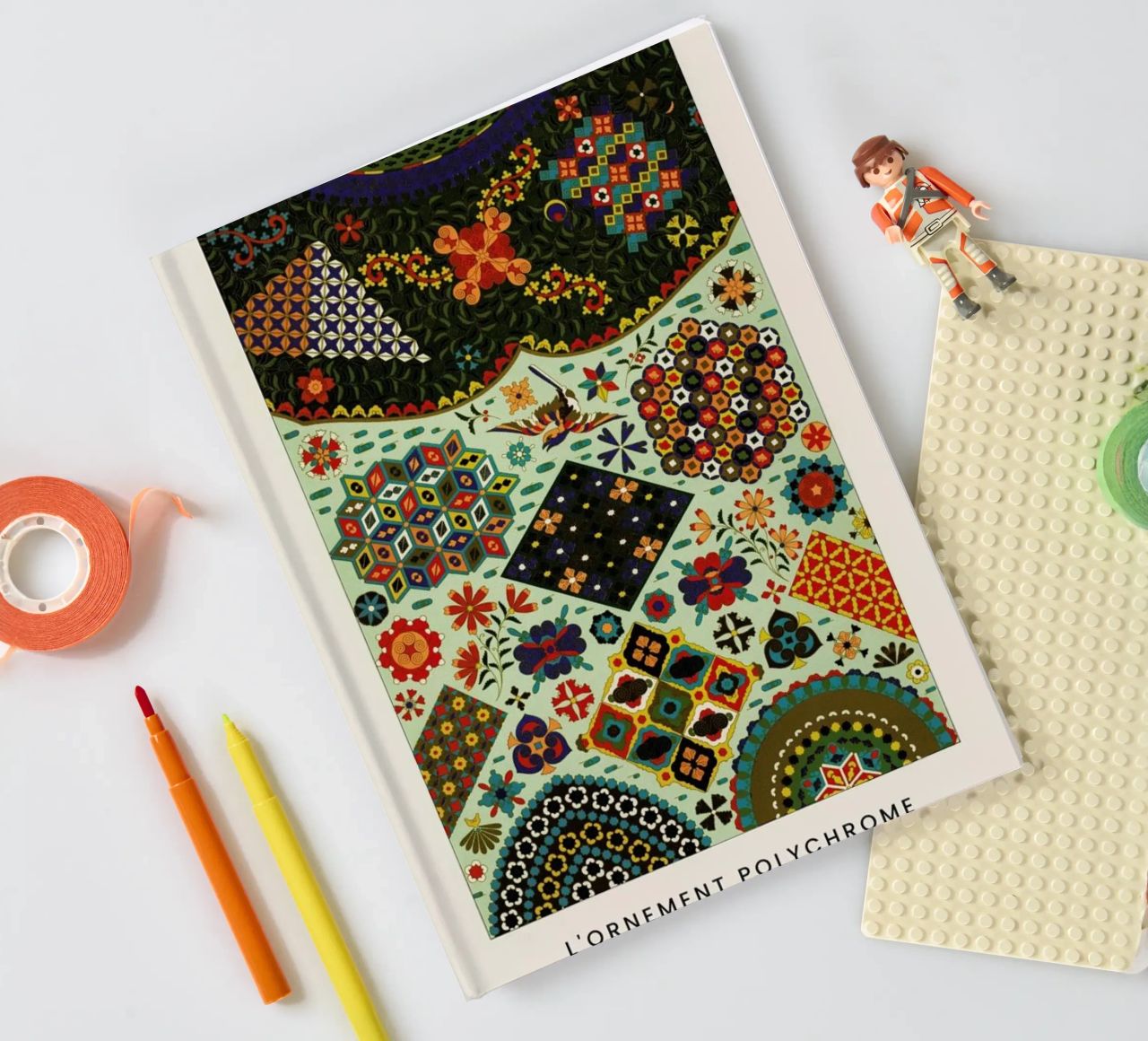Racinet -  Japanese Ornamental Pattern notebook by Vintage by JUNIQE