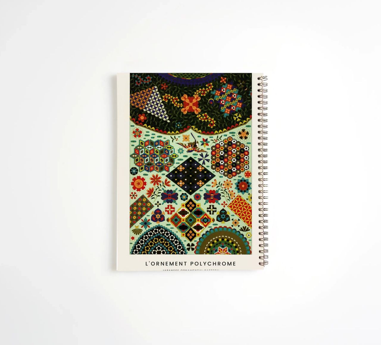 Racinet -  Japanese Ornamental Pattern spiral notebook by Vintage by JUNIQE