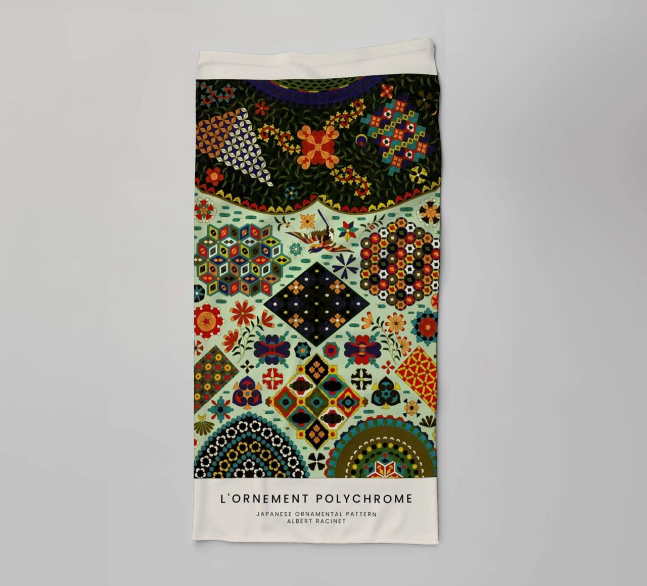 Racinet -  Japanese Ornamental Pattern towel by Vintage by JUNIQE