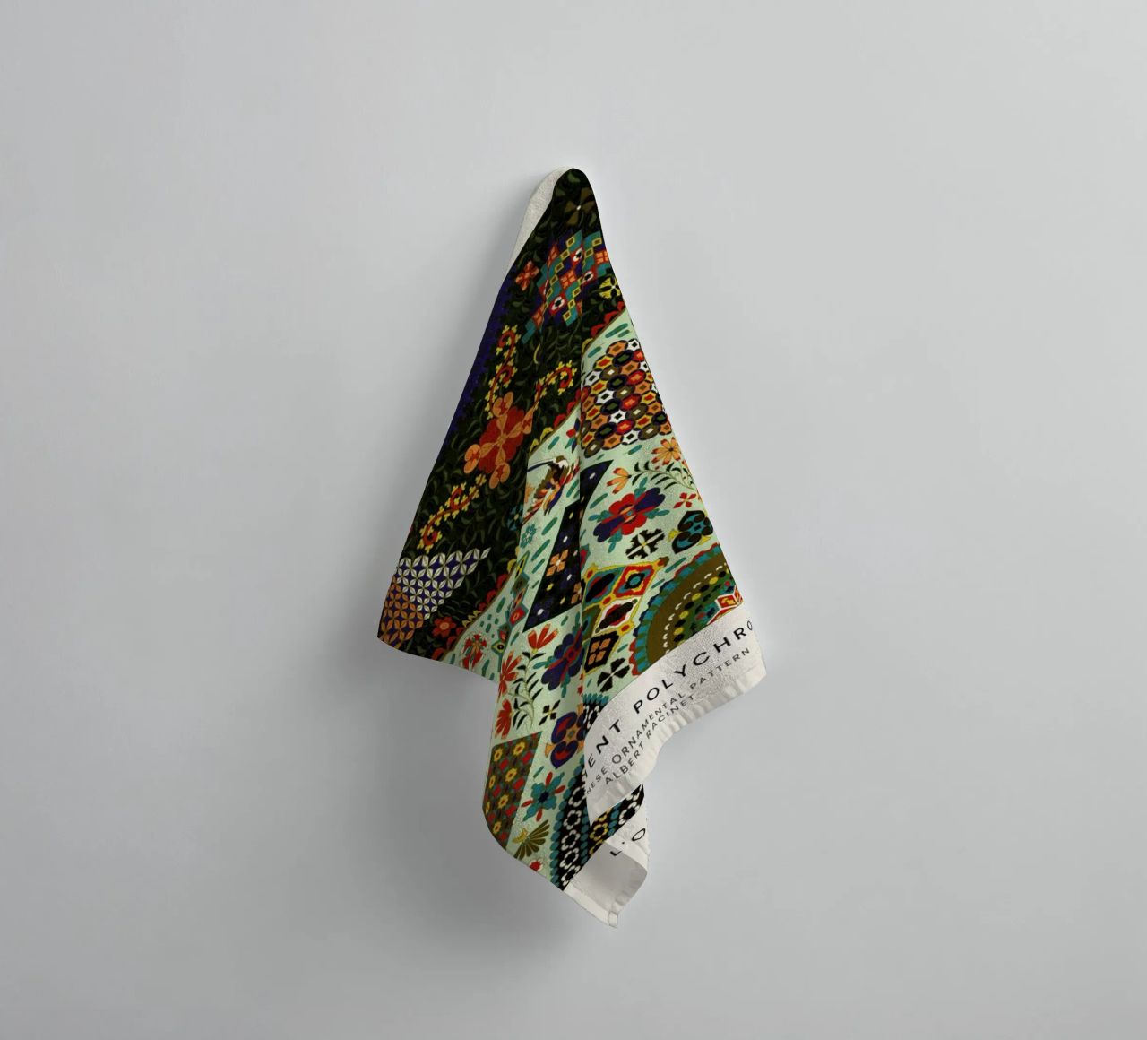 Racinet -  Japanese Ornamental Pattern towel by Vintage by JUNIQE