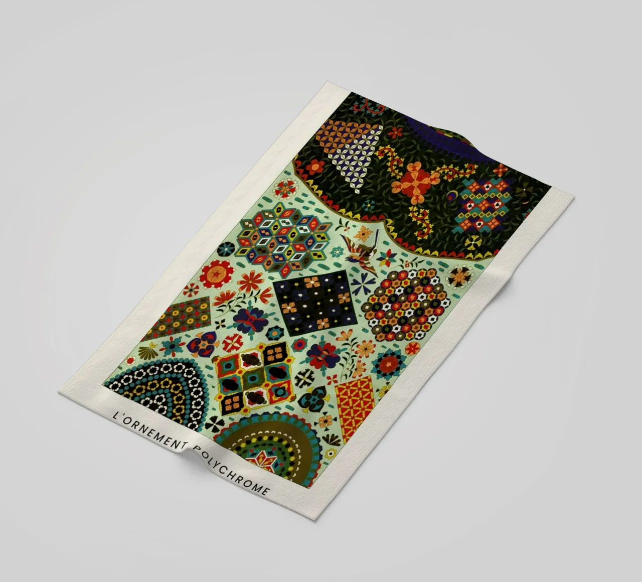 Racinet -  Japanese Ornamental Pattern telo mare da Vintage by JUNIQE