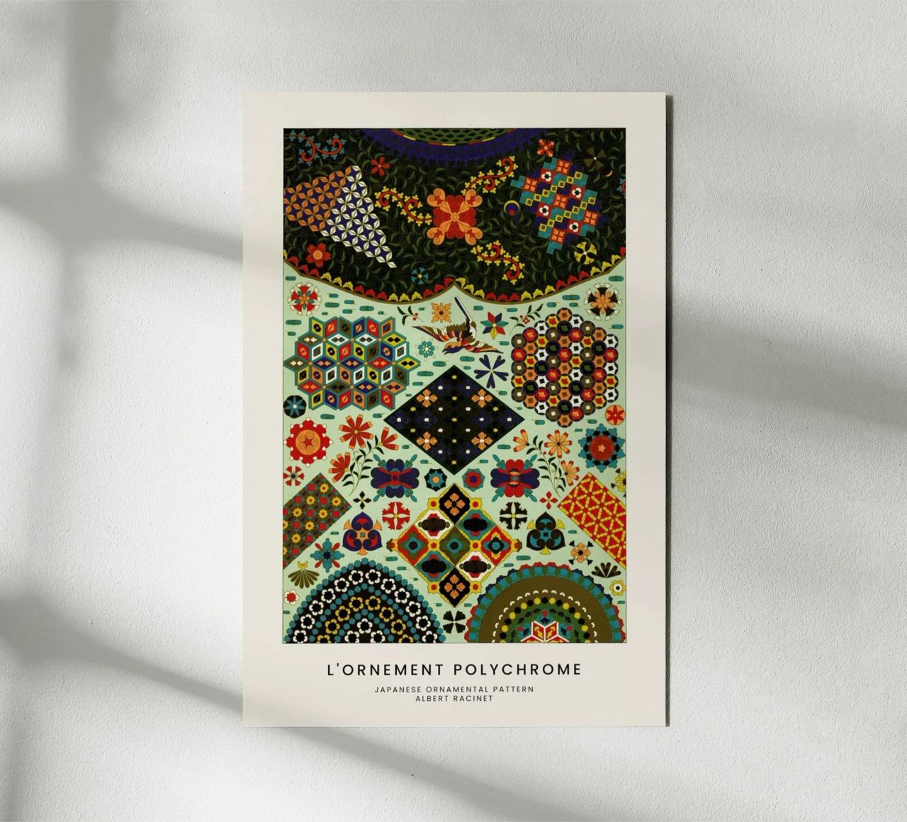 Racinet -  Japanese Ornamental Pattern alluminio dibond da Vintage by JUNIQE