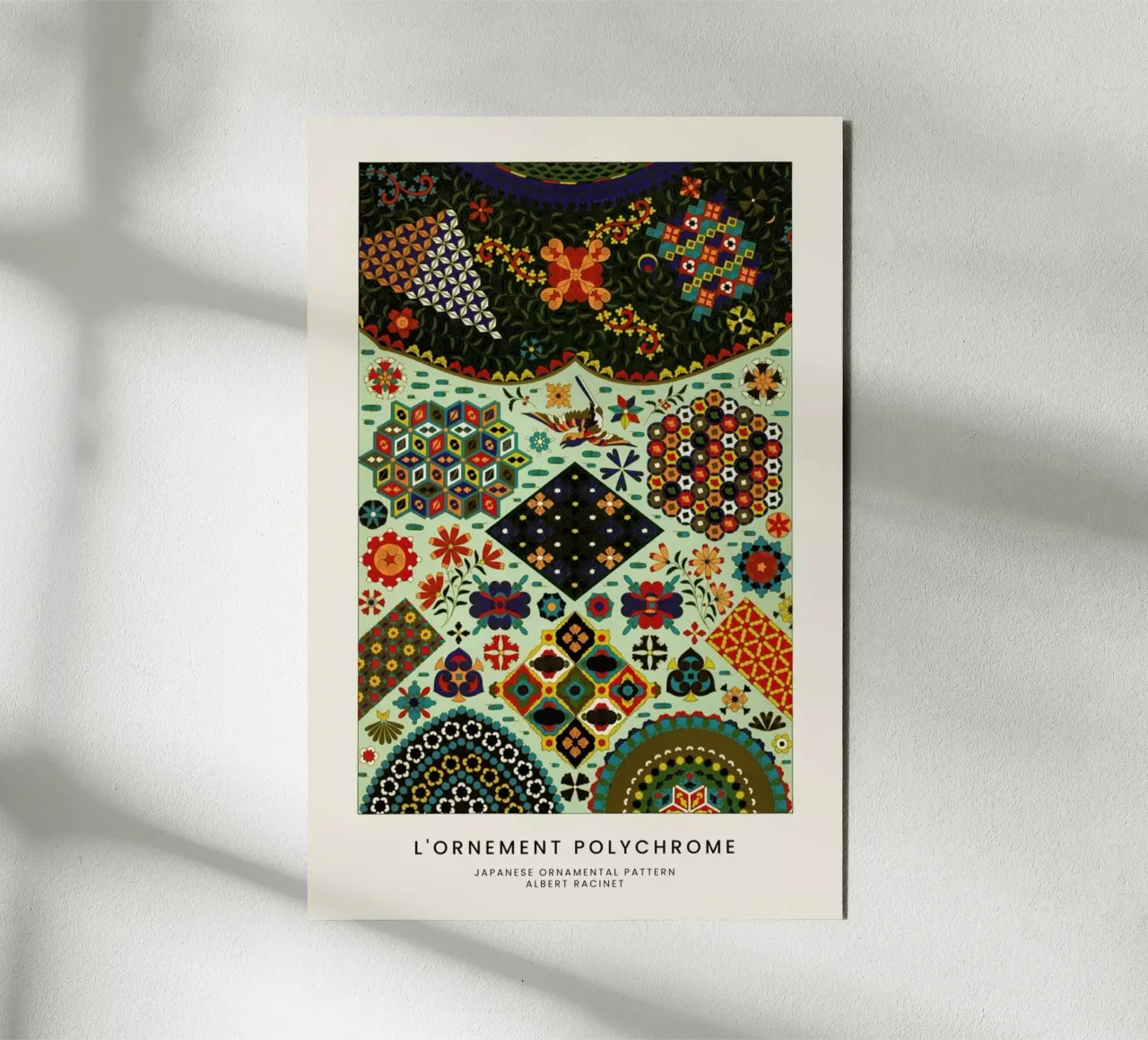 Racinet -  Japanese Ornamental Pattern alluminio dibond da Vintage by JUNIQE