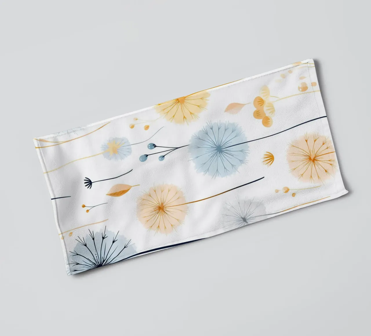 Whispers of Dandelions towel by Botanical Pattern House