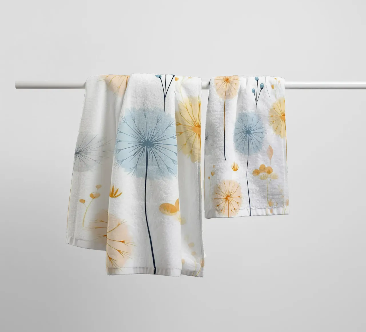 Whispers of Dandelions towel by Botanical Pattern House