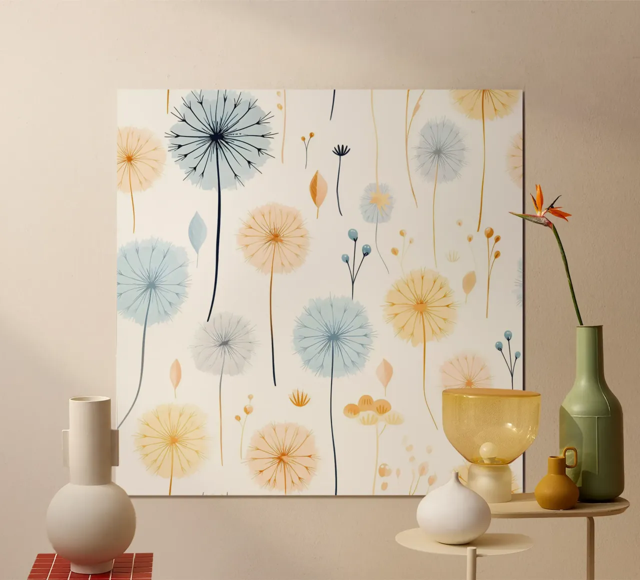 Sussurri di denti di leone poster da Botanical Pattern House