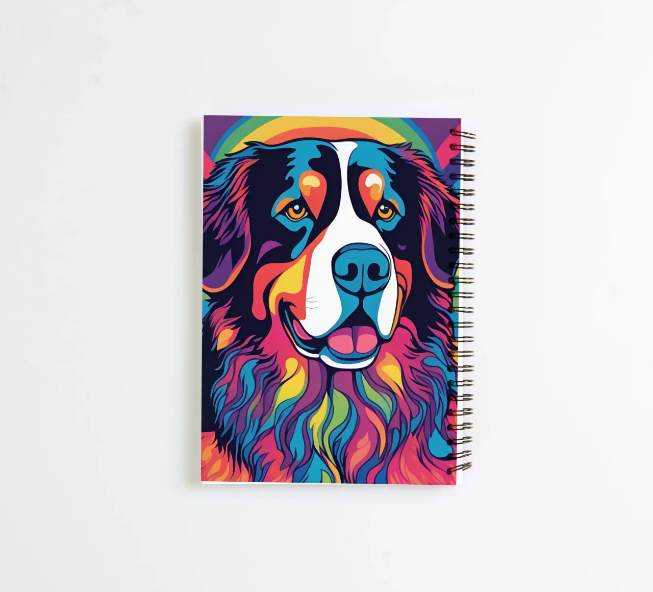 Bernersennen in Bunt #28 spiral notebook by Yumis.Beargang.and.Me