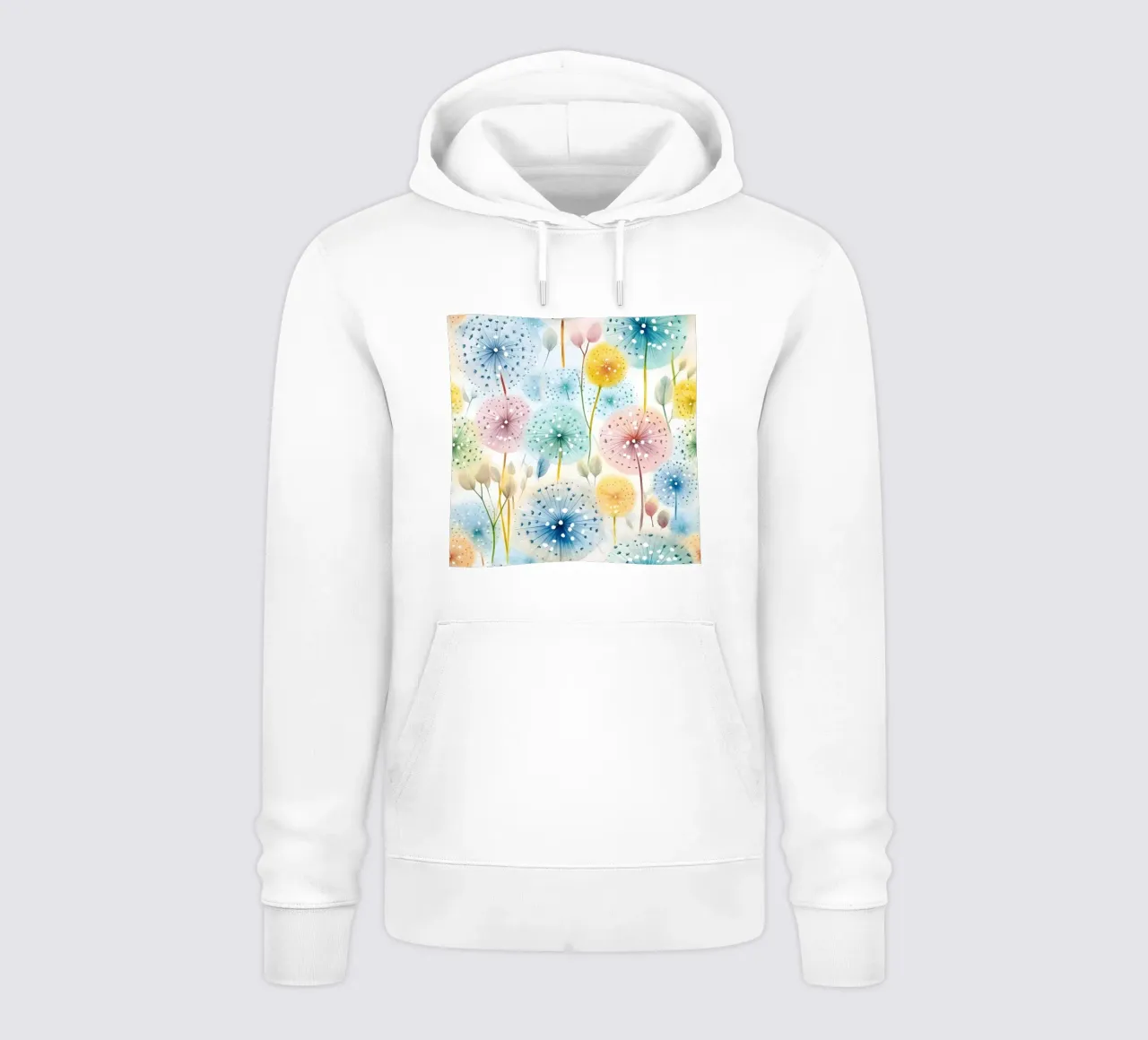 Sussurri di denti di leone felpa con cappuccio da Botanical Pattern House