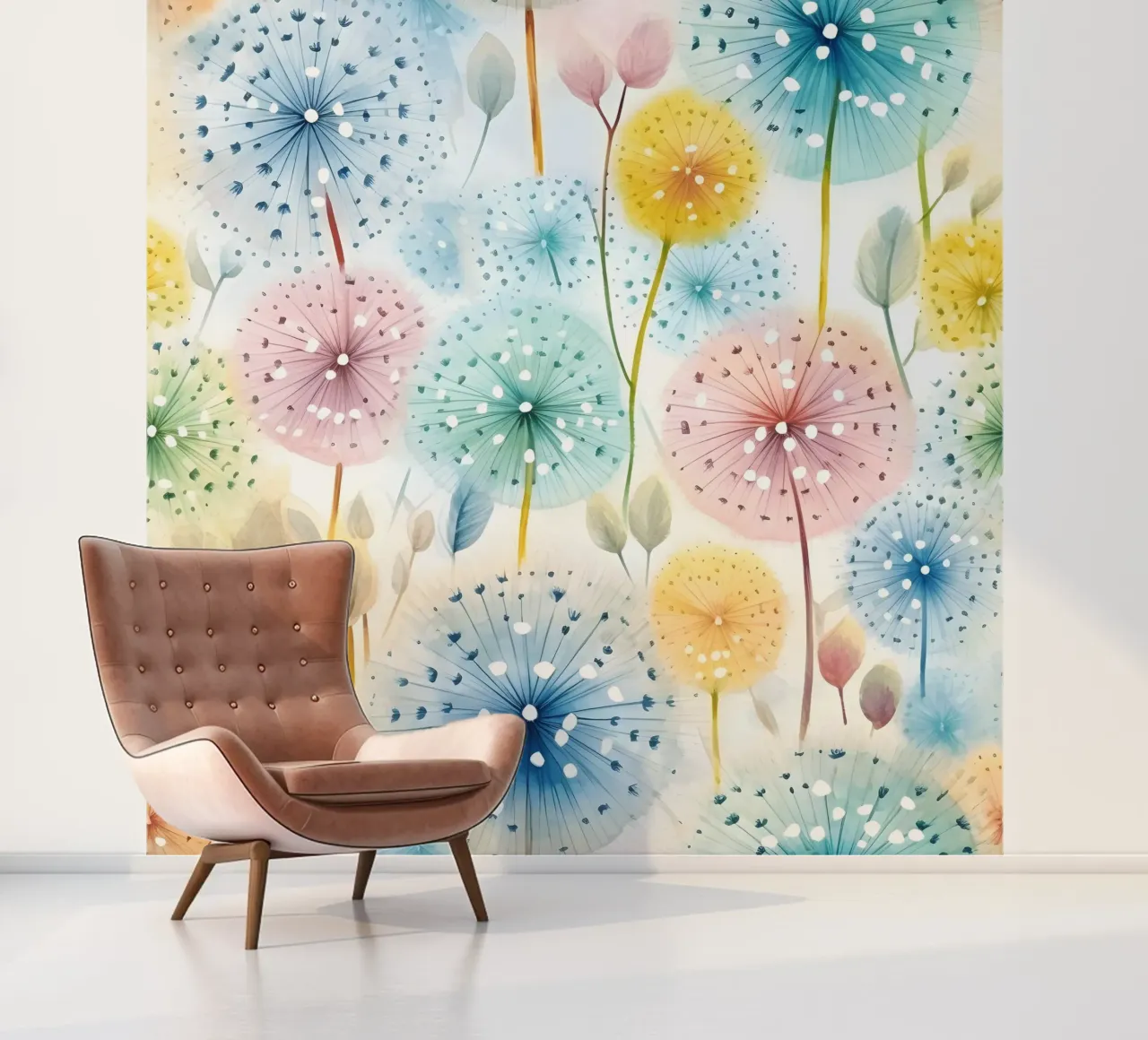 Whispers of Dandelions photo wallpaper by Botanical Pattern House