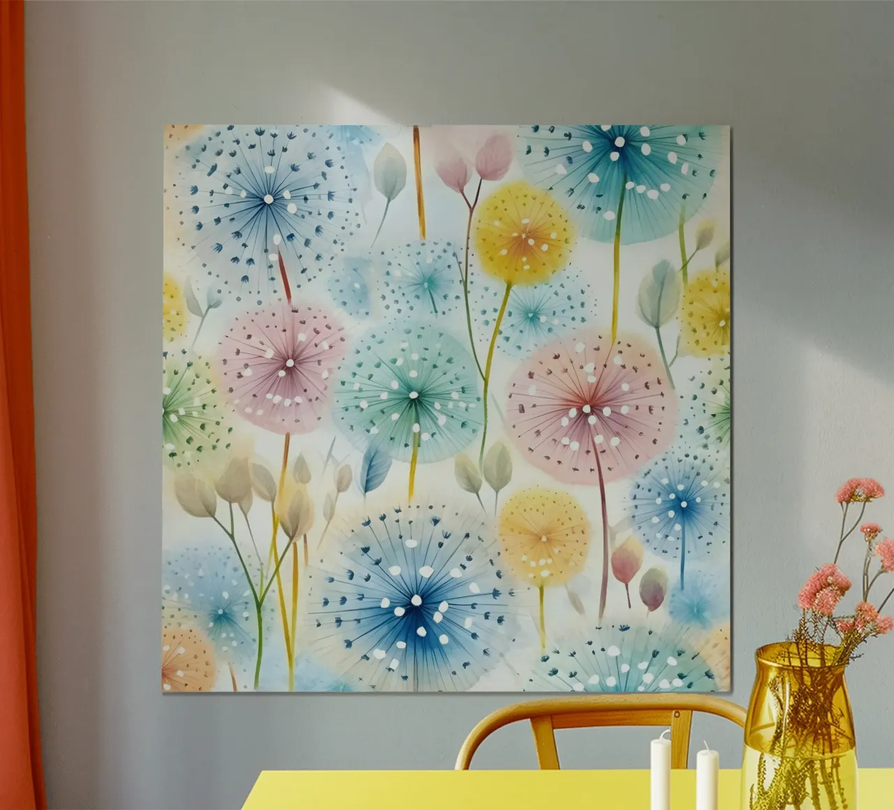 Whispers of Dandelions hahnemühle by Botanical Pattern House