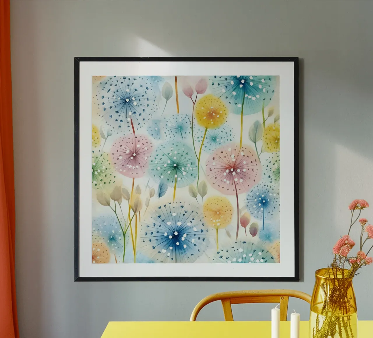 Whispers of Dandelions hahnemühle by Botanical Pattern House