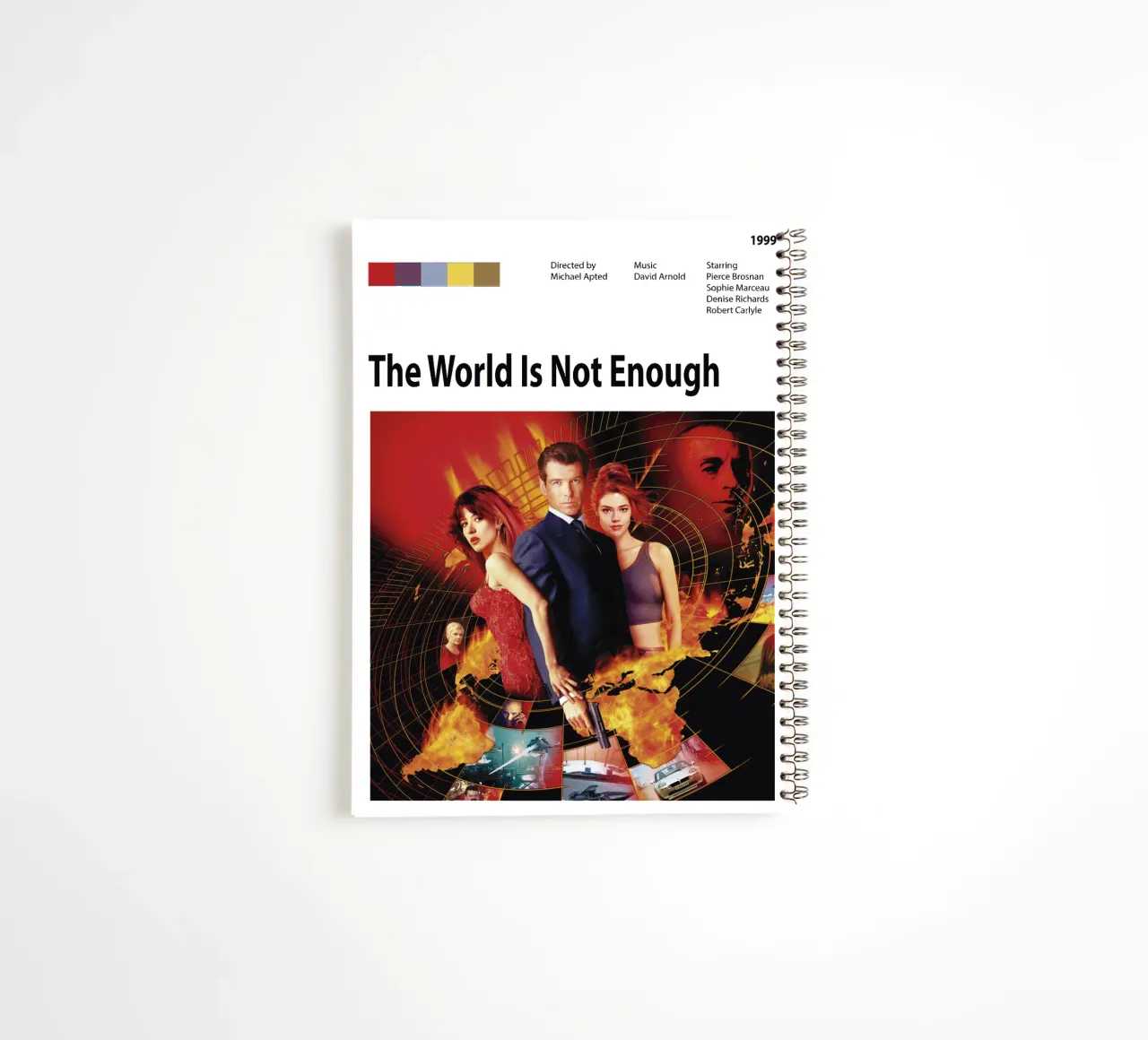 The World Is Not Enough spiral notebook by The Movie Wall