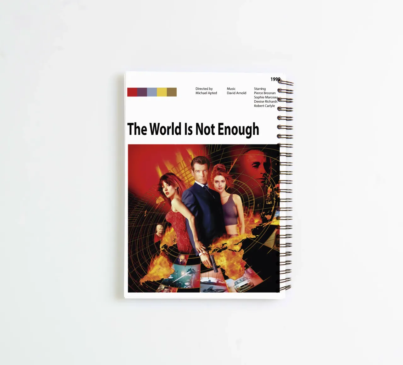 The World Is Not Enough spiral notebook by The Movie Wall