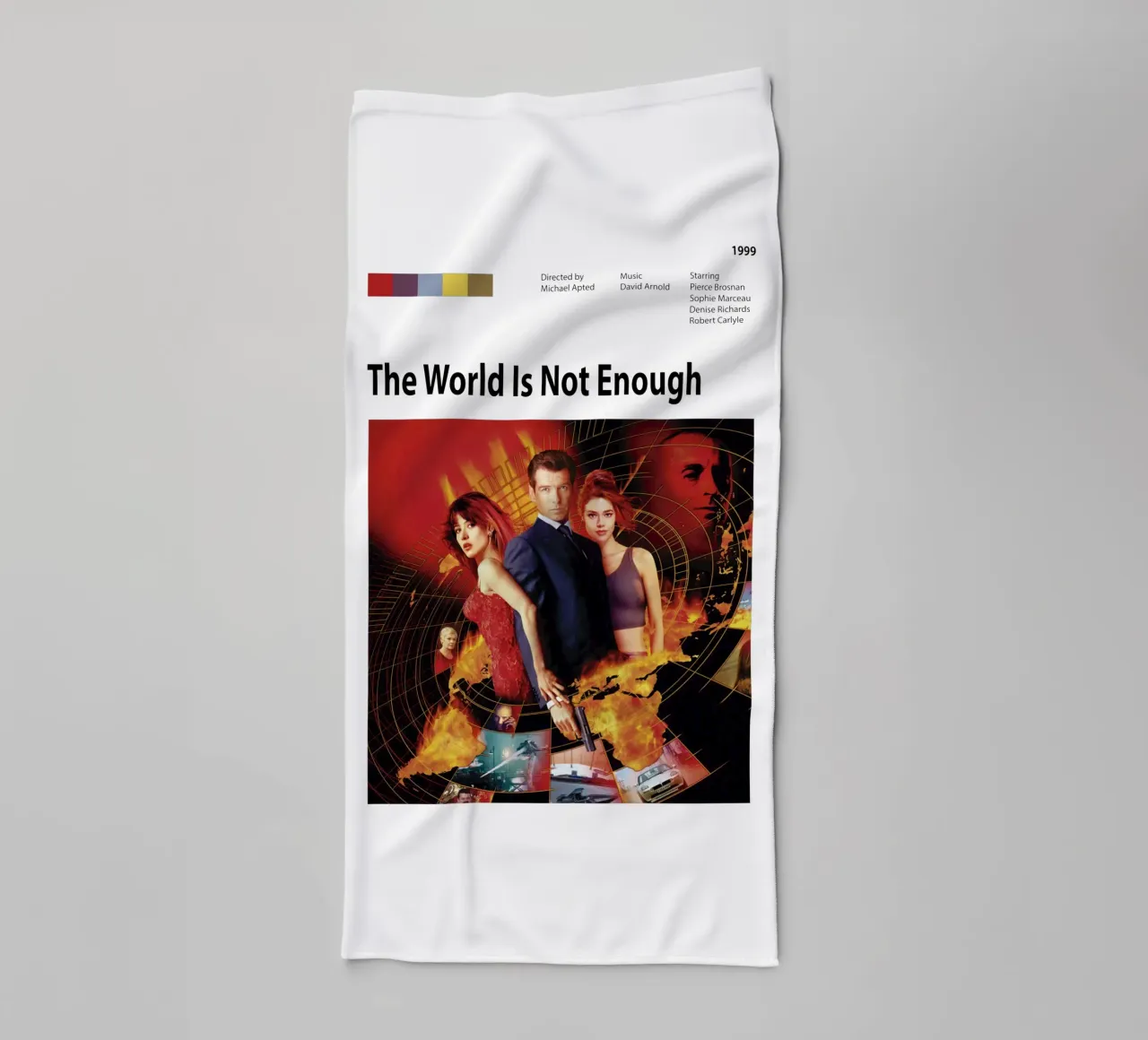 The World Is Not Enough towel by The Movie Wall