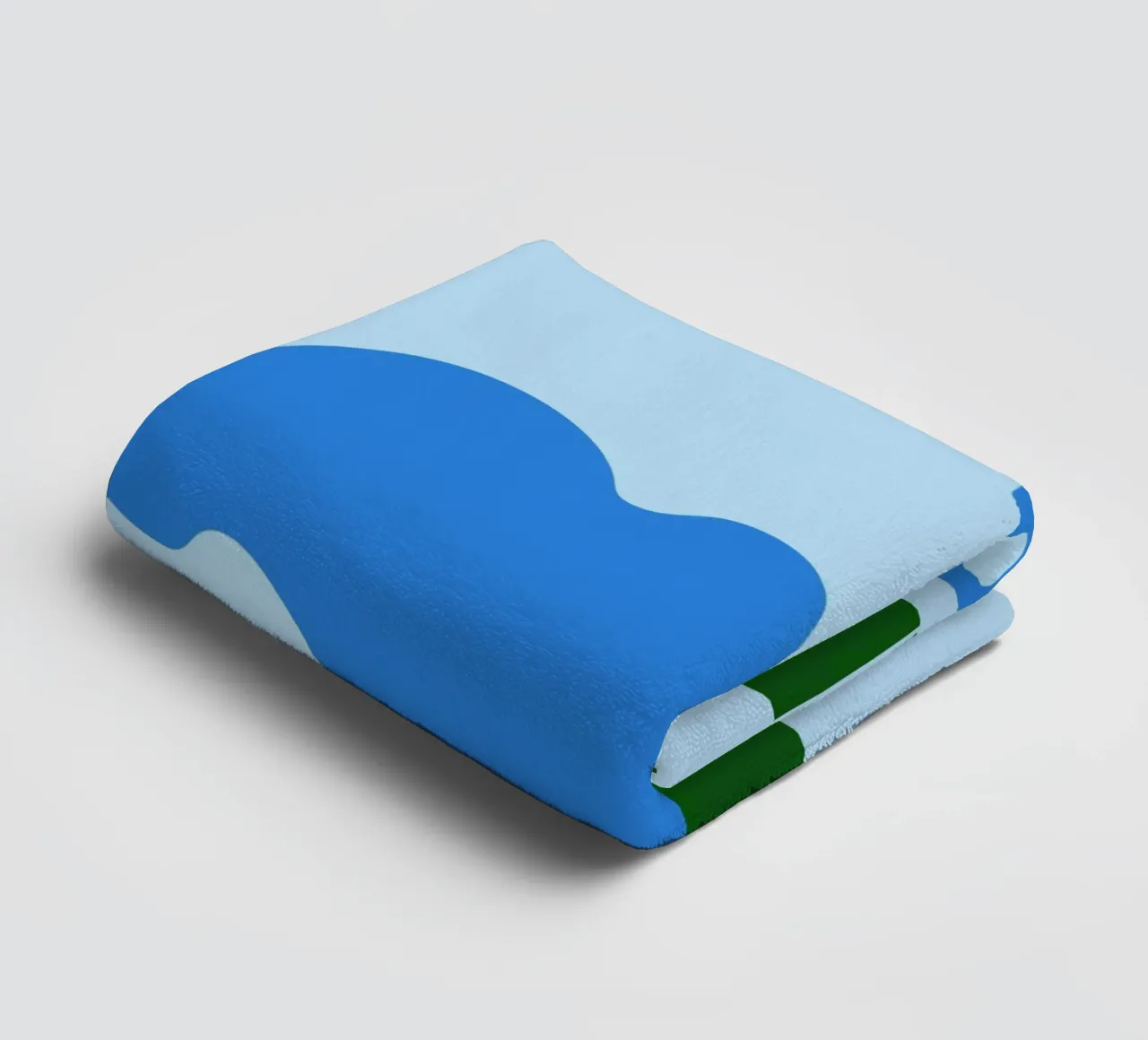 Biarritz Océan Poster - Abstract Waves, Basque Coast Vibes towel by NorwesClub