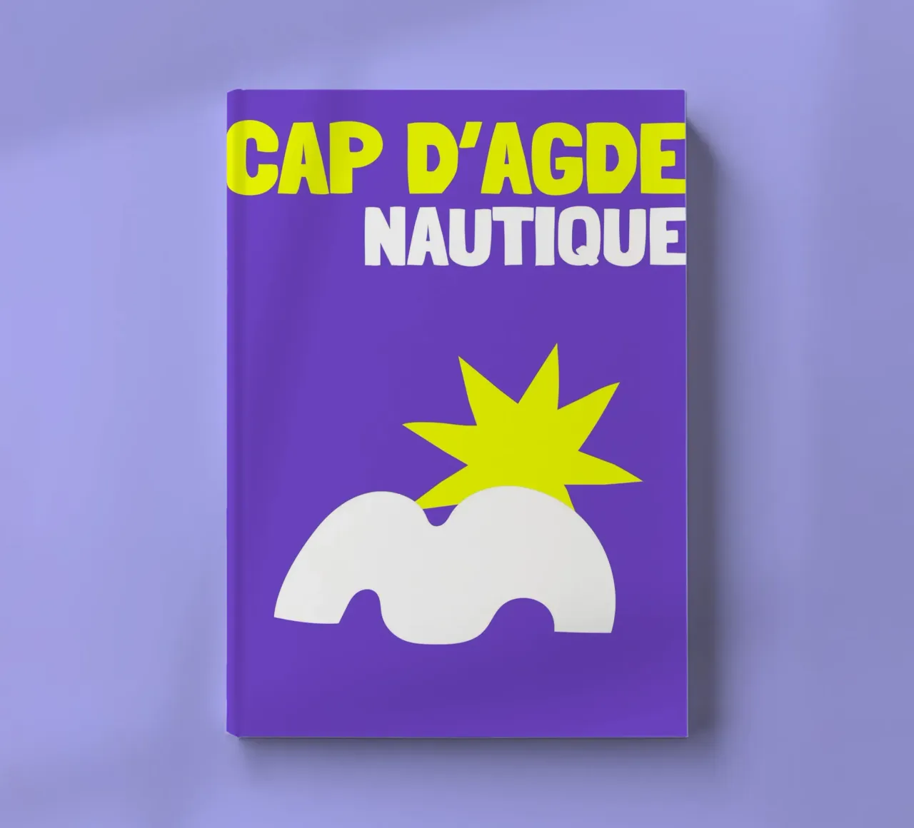 Agde Nautical Vibes: Minimalist Coastal Pop Art Poster notebook by NorwesClub
