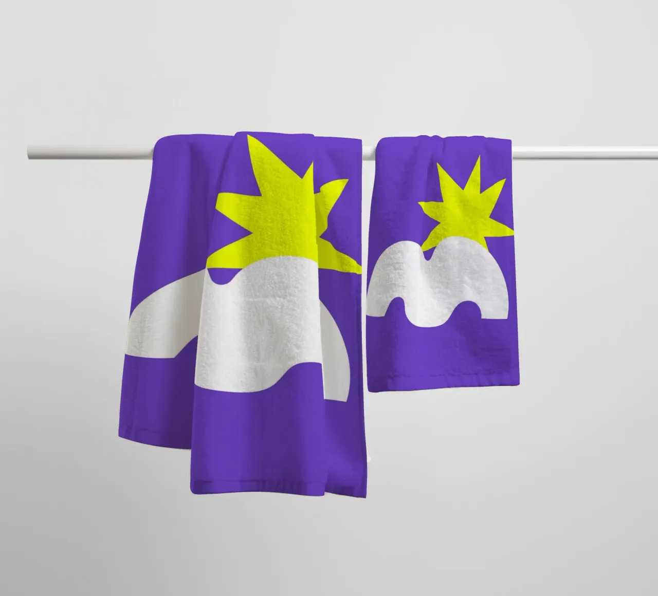 Agde Nautical Vibes: Minimalist Coastal Pop Art Poster towel by NorwesClub