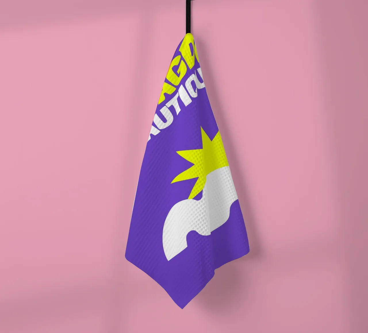 Agde Nautical Vibes : Poster Pop Art Minimaliste Côtier torchon de NorwesClub