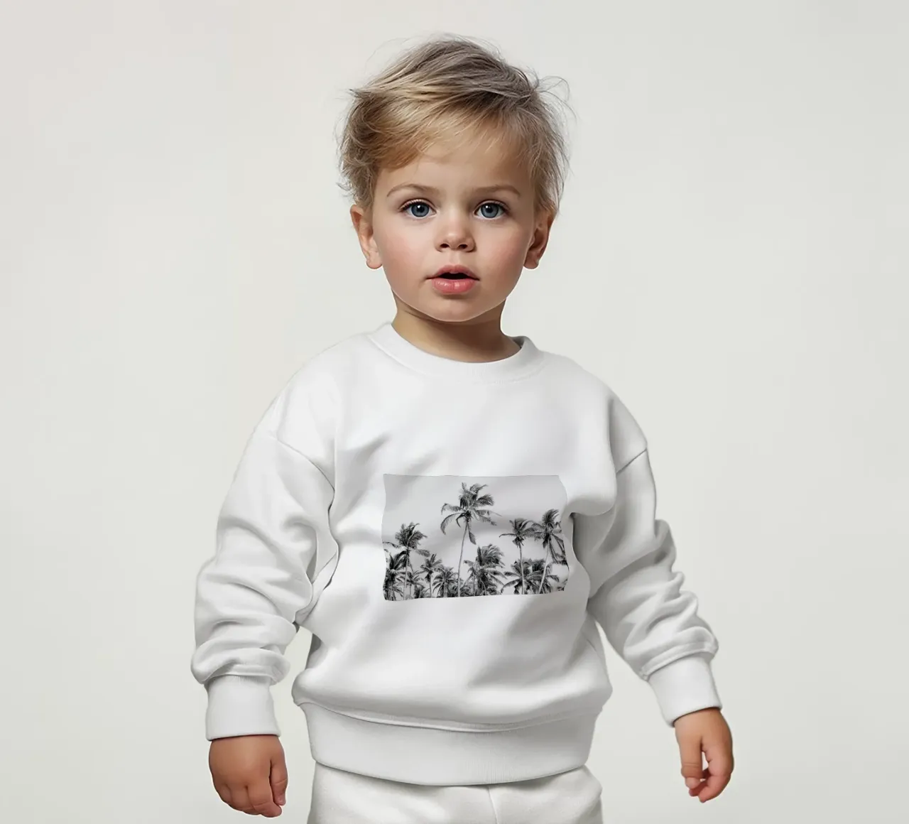 Palm Trees On The Beach 3 felpa neonato da Victoria Frost