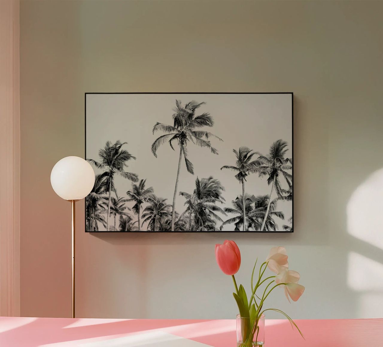 Palm Trees On The Beach 3 plexiglass da Victoria Frost