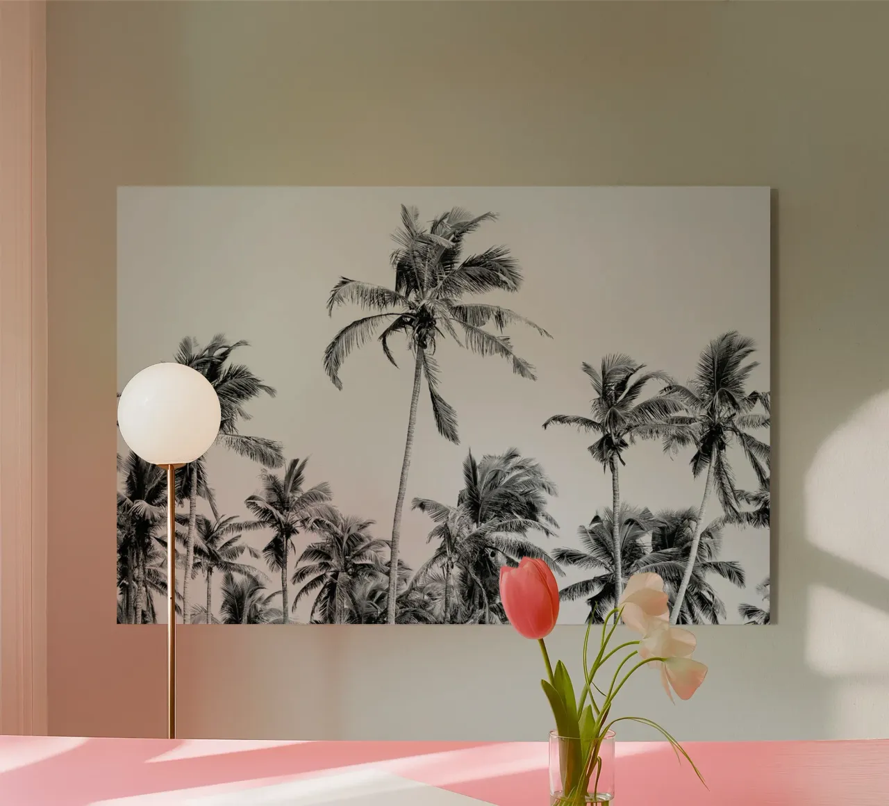 Palm Trees On The Beach 3 plexiglass da Victoria Frost