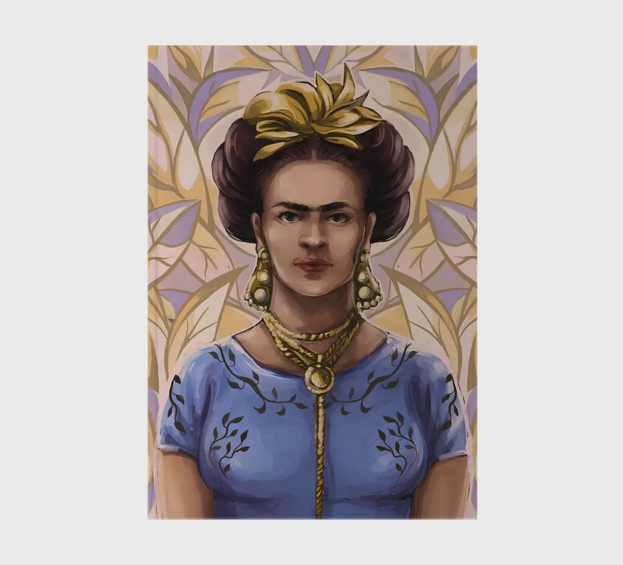 Retrato Pop Art de Frida Kahlo - Icónico, feminista, de moda en la pared cuaderno de NorwesClub