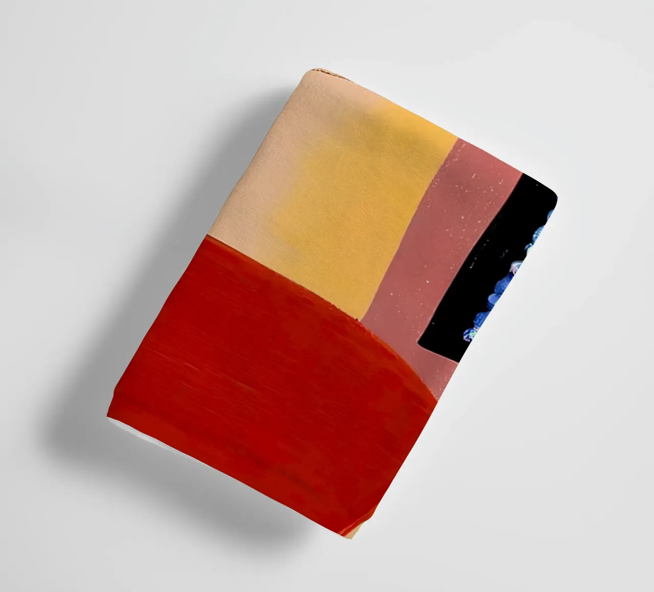 Modern Folk Art Portrait - Bold, Colorful, Abstract Face Ar towel by NorwesClub