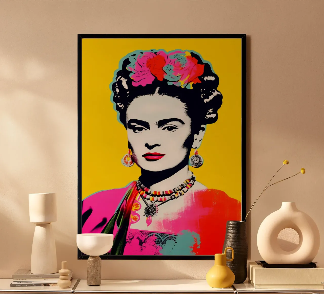 Frida Kahlo Pop Art - Bold Portrait, Iconic Colors, Trendy P hahnemühle by NorwesClub