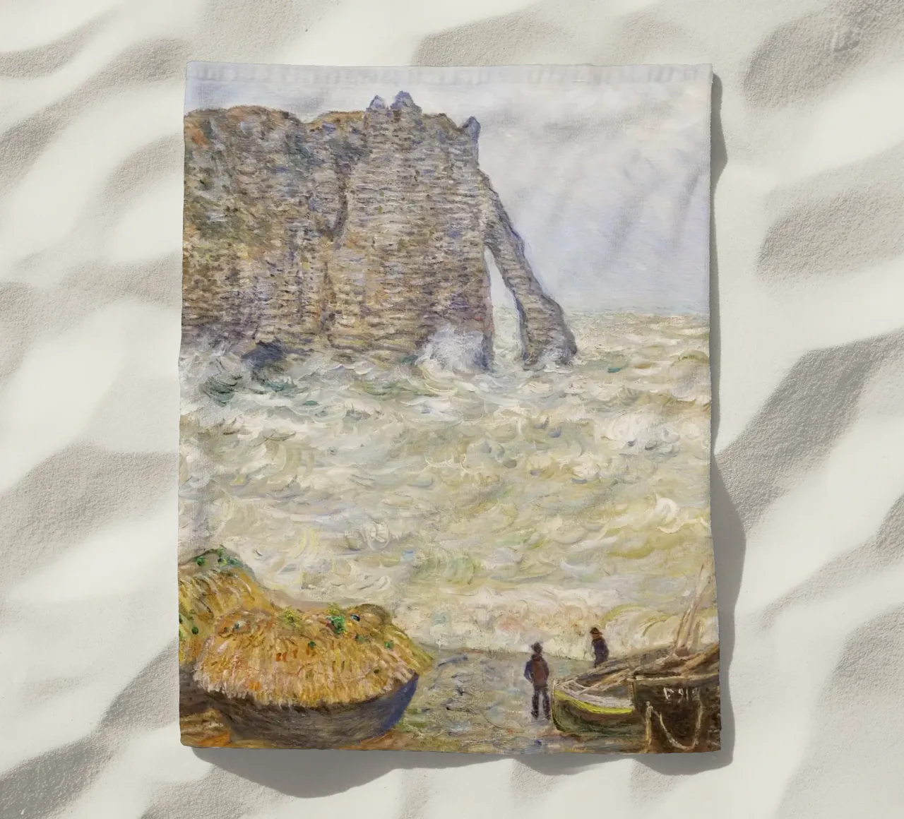 Il mare in tempesta di Claude Monet a Étretat (1883) telo mare da Monet Art Prints
