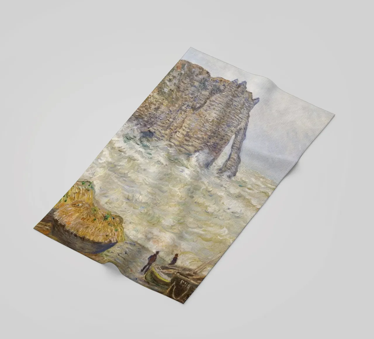 Il mare in tempesta di Claude Monet a Étretat (1883) telo mare da Monet Art Prints