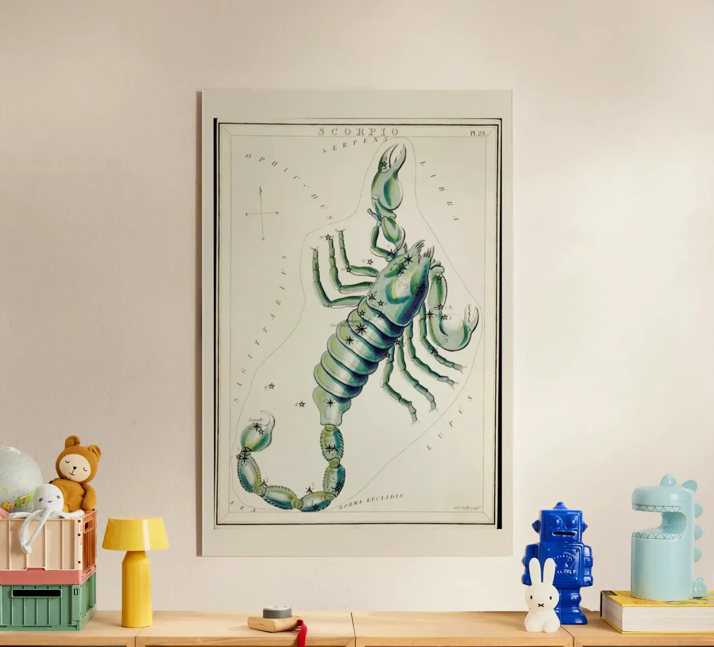 Scorpio acrylic glass by Vintage by JUNIQE
