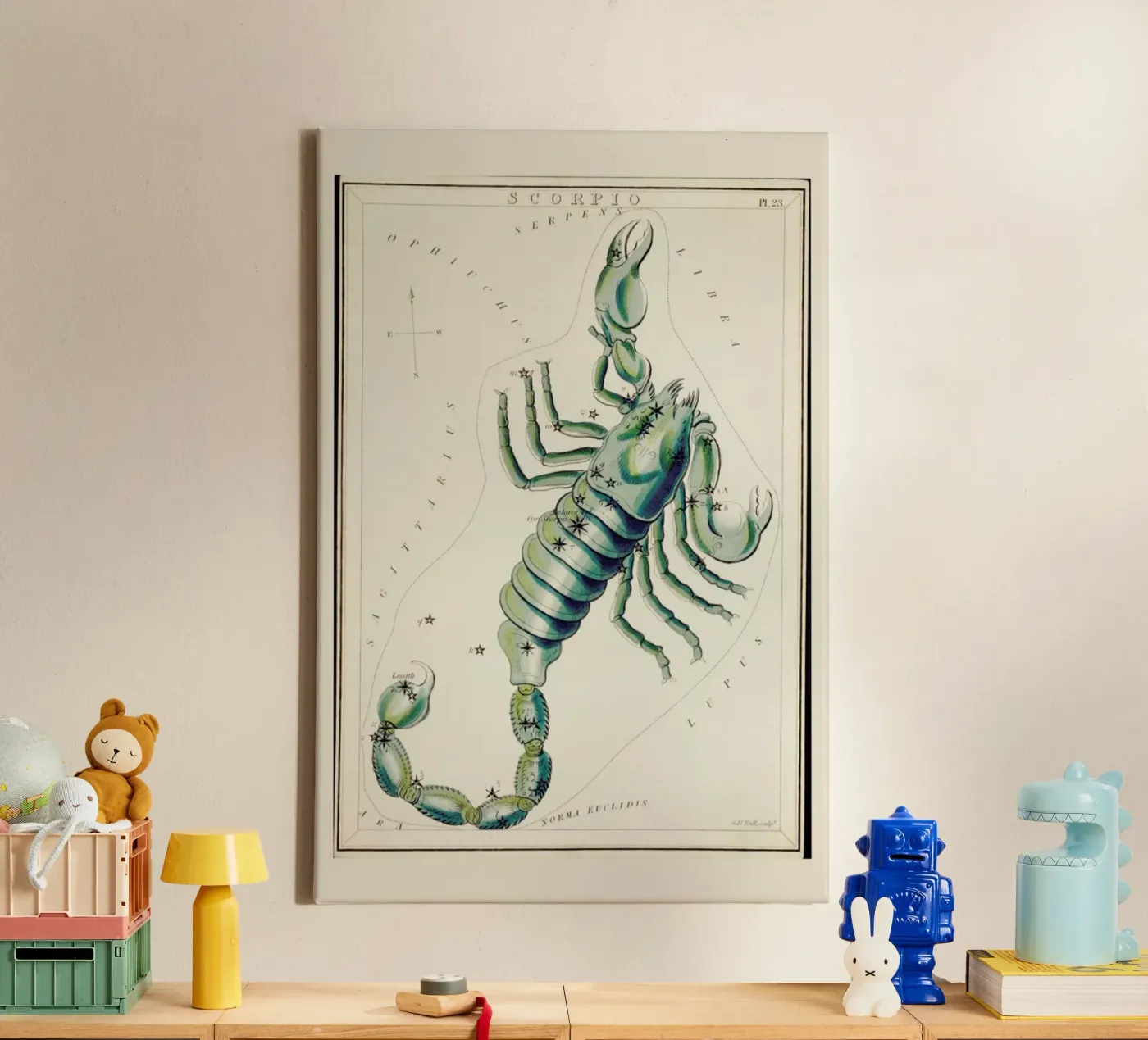 Scorpio tela da Vintage by JUNIQE