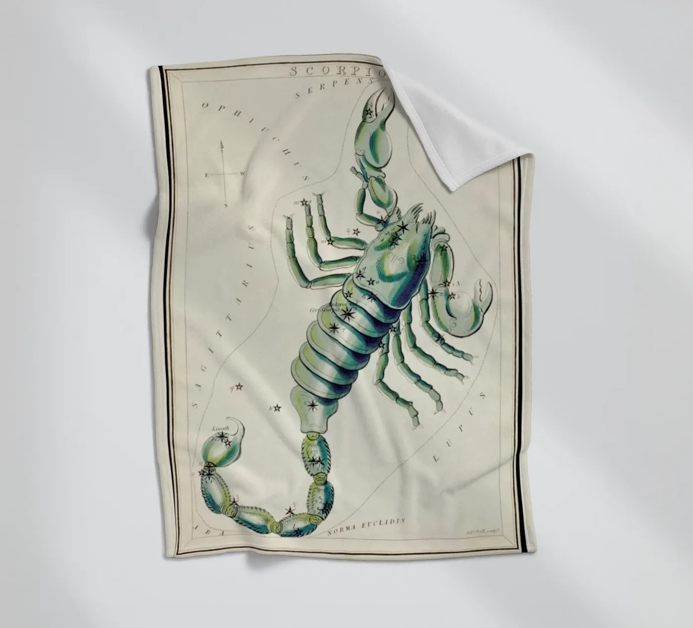 Scorpio Fleecedecke von Vintage by JUNIQE