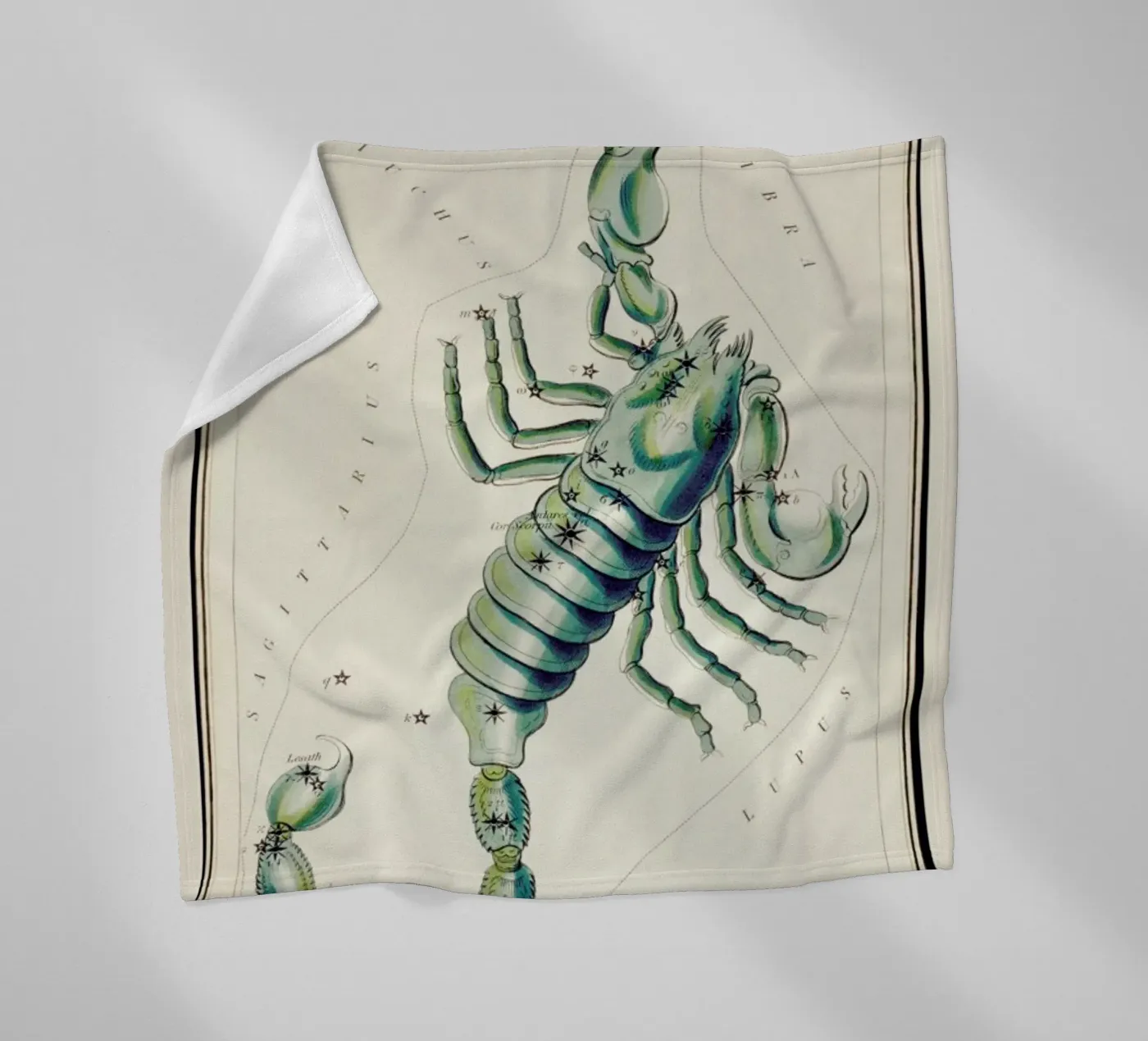 Scorpio Fleecedecke von Vintage by JUNIQE