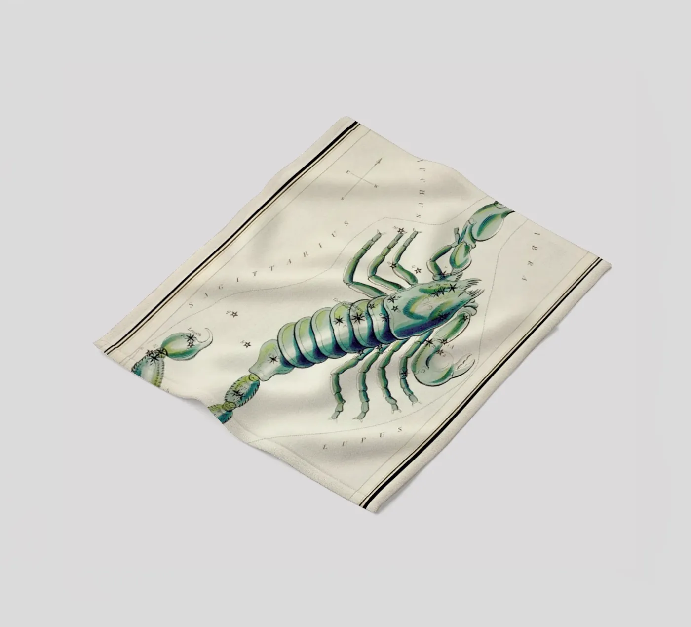 Scorpio Fleecedecke von Vintage by JUNIQE