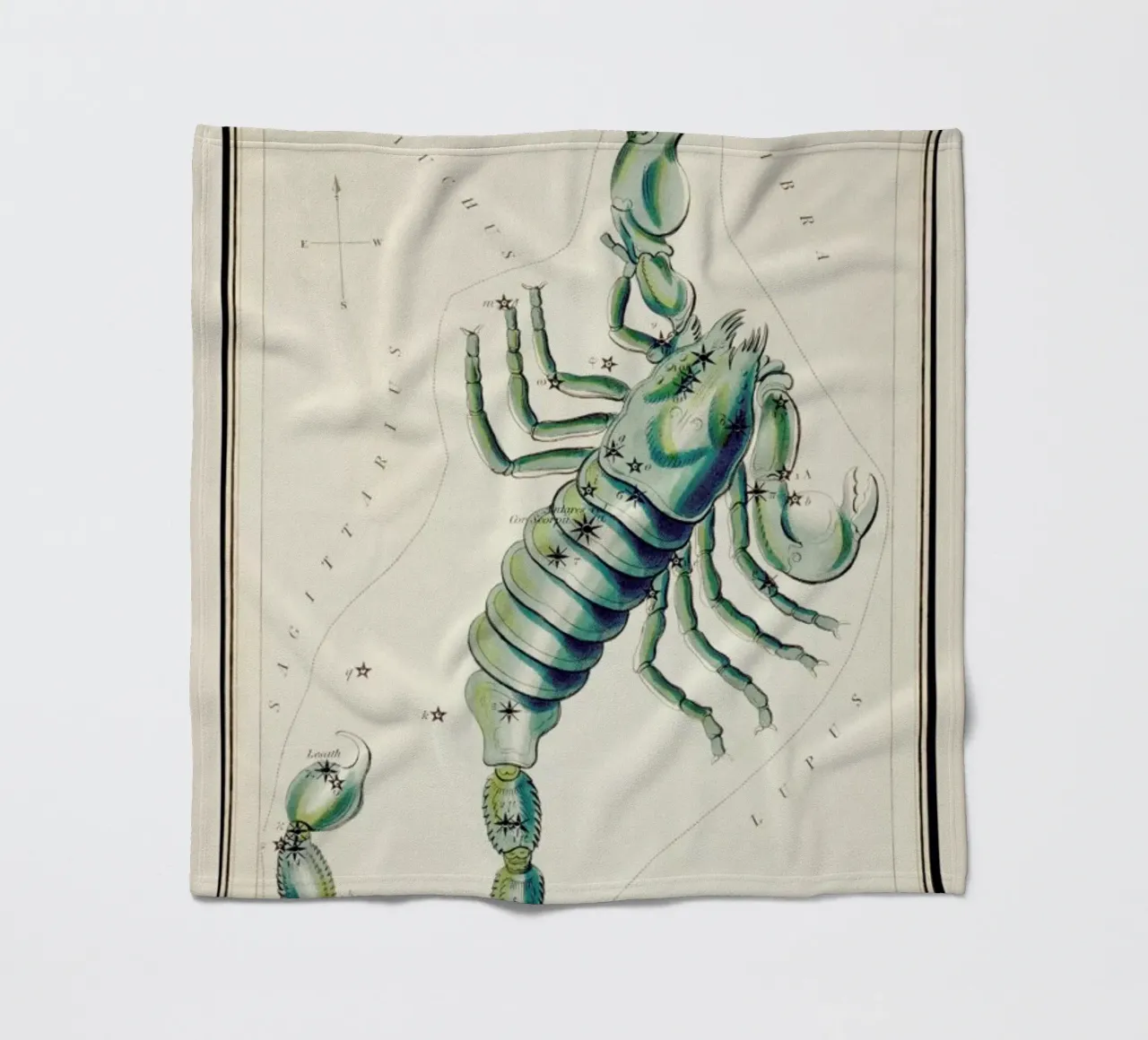 Scorpio coperta in pile da Vintage by JUNIQE