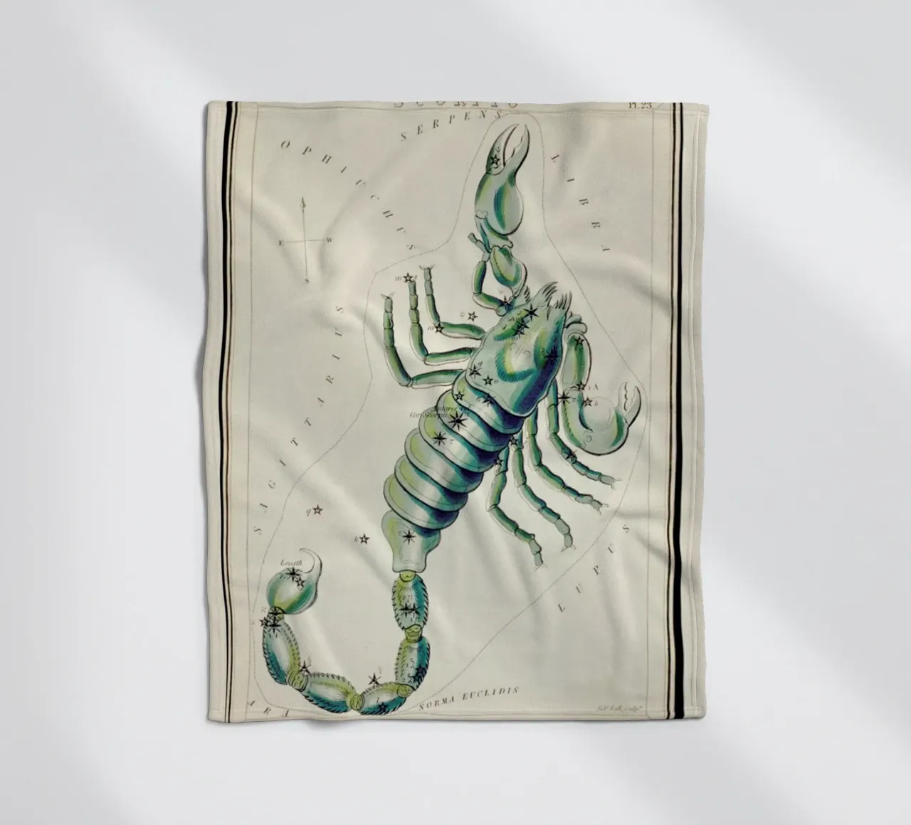 Scorpio coperta in pile da Vintage by JUNIQE