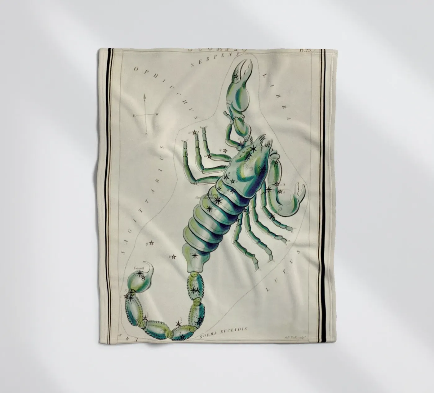 Scorpio Fleecedecke von Vintage by JUNIQE