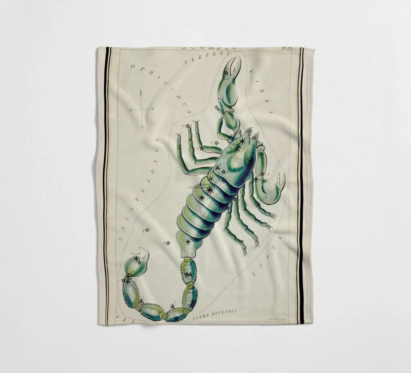 Scorpio Fleecedecke von Vintage by JUNIQE