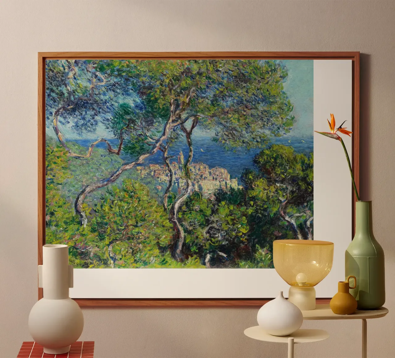 Bordighera (1884) di Claude Monet alluminio dibond da Venus Art