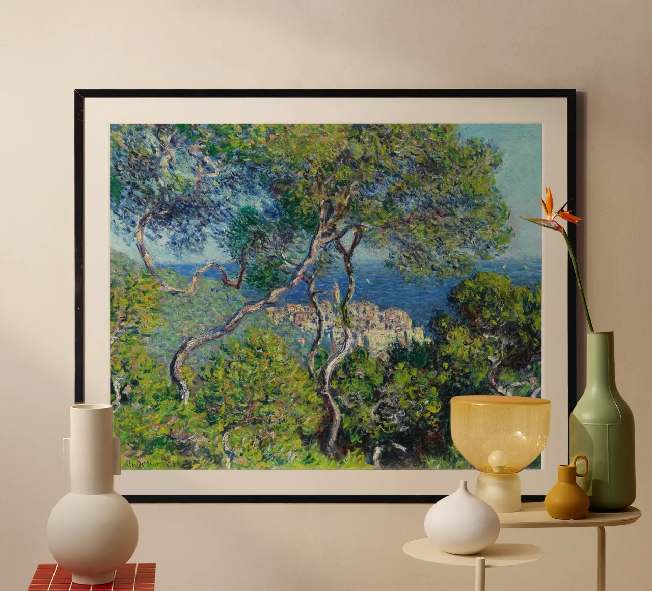 Bordighera (1884) di Claude Monet carta hahnemühle da Venus Art