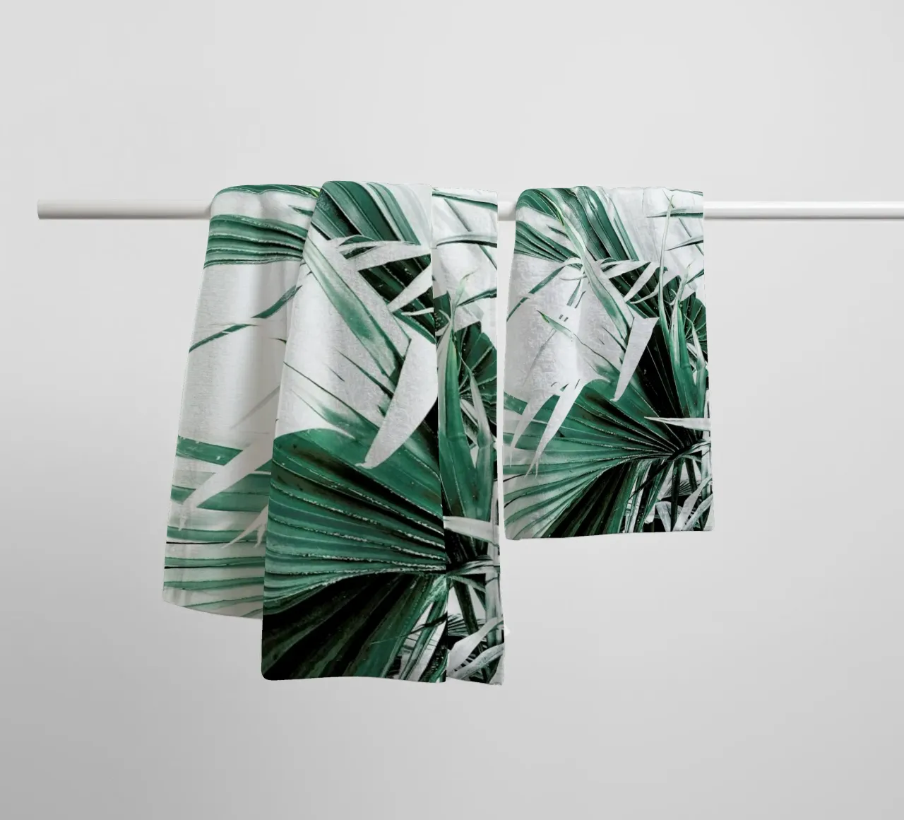 Palm Leaves towel by Victoria Frost