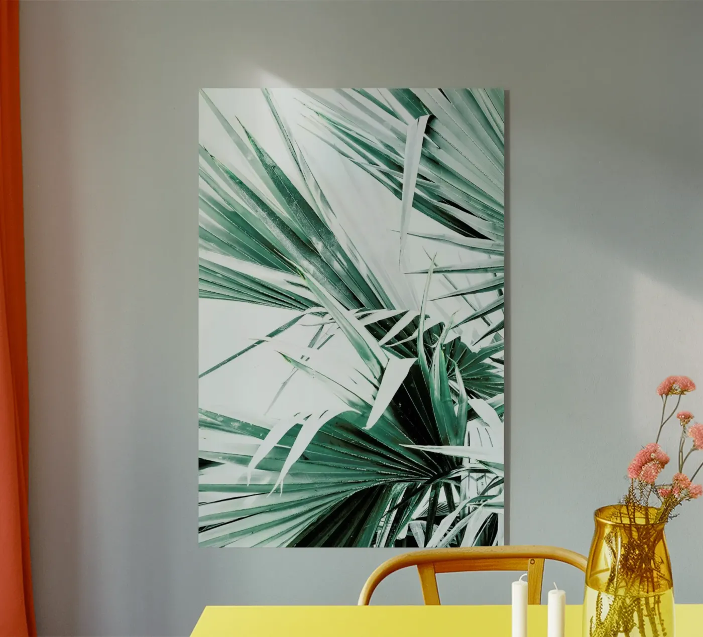 Palm Leaves acrylic glass by Victoria Frost