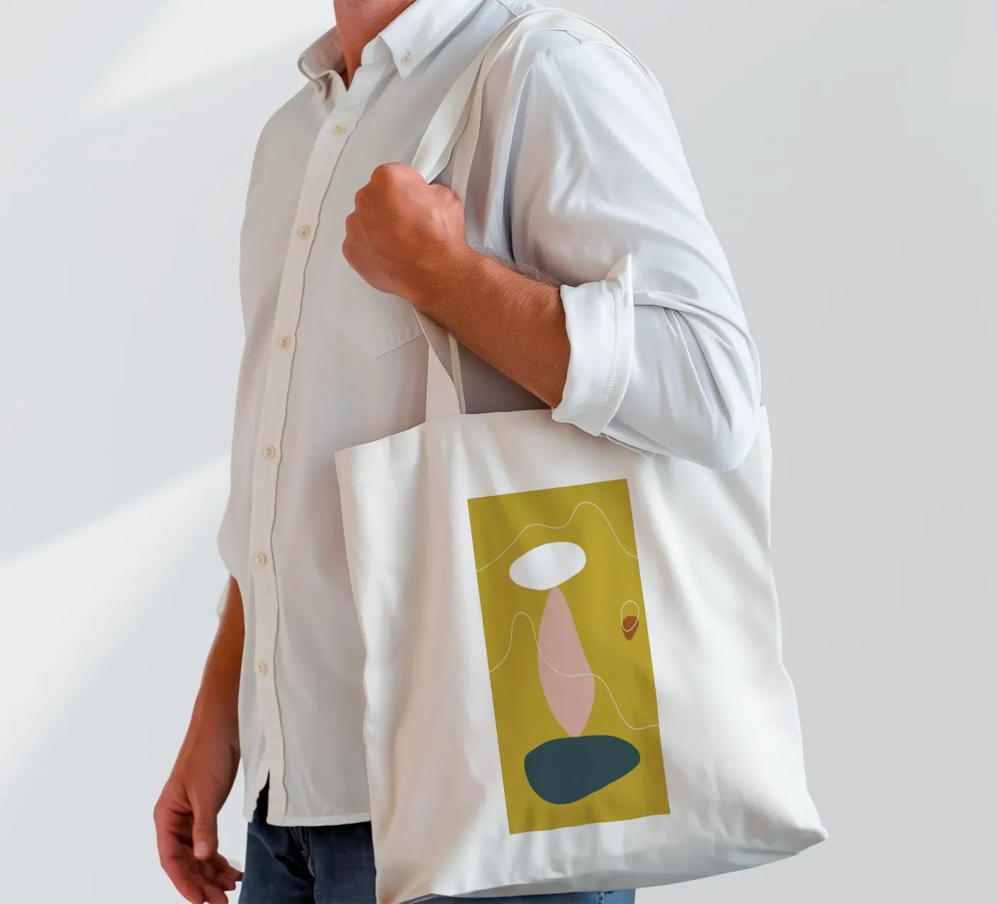 Stack II borsa in juta da Pure